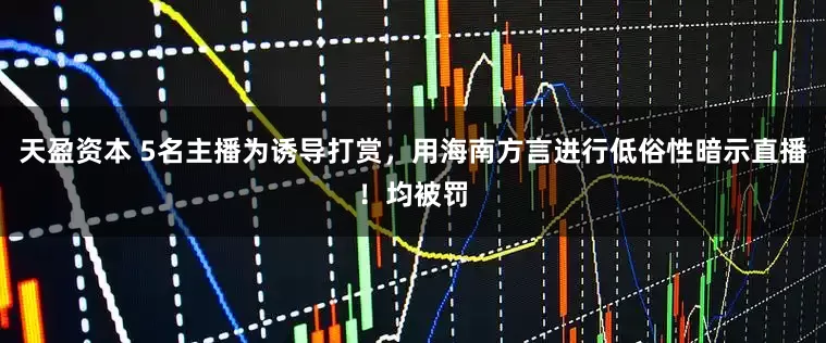 天盈资本 5名主播为诱导打赏，用海南方言进行低俗性暗示直播！均被罚